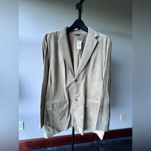 Banana Republic Men’s Tan Suede Blazer Sportcoat - 46R